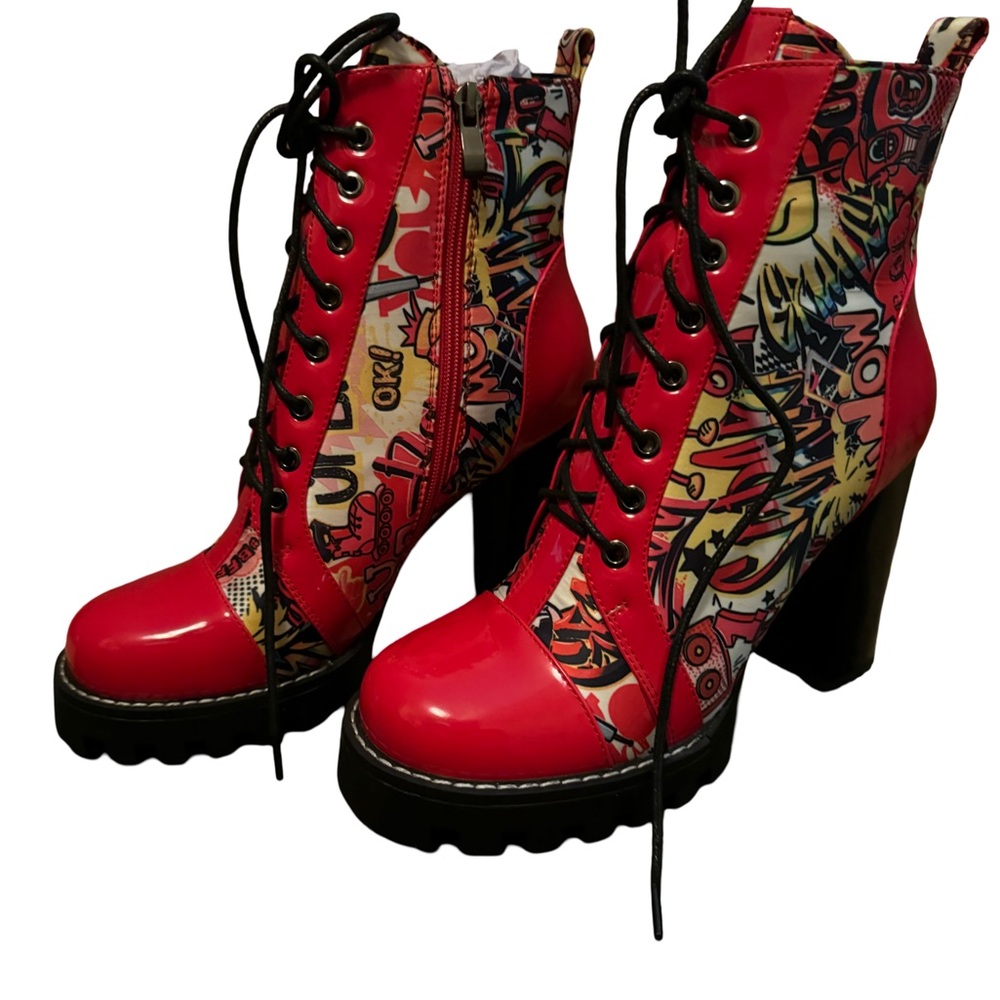 Kapow! Chunky Heel Boots